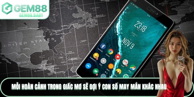 Mỗi hoàn cảnh trong giấc mơ sẽ gợi ý con số may mắn khác nhau